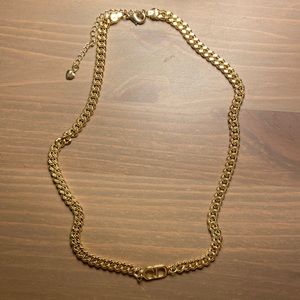 Repurposed Christian Dior chain necklace